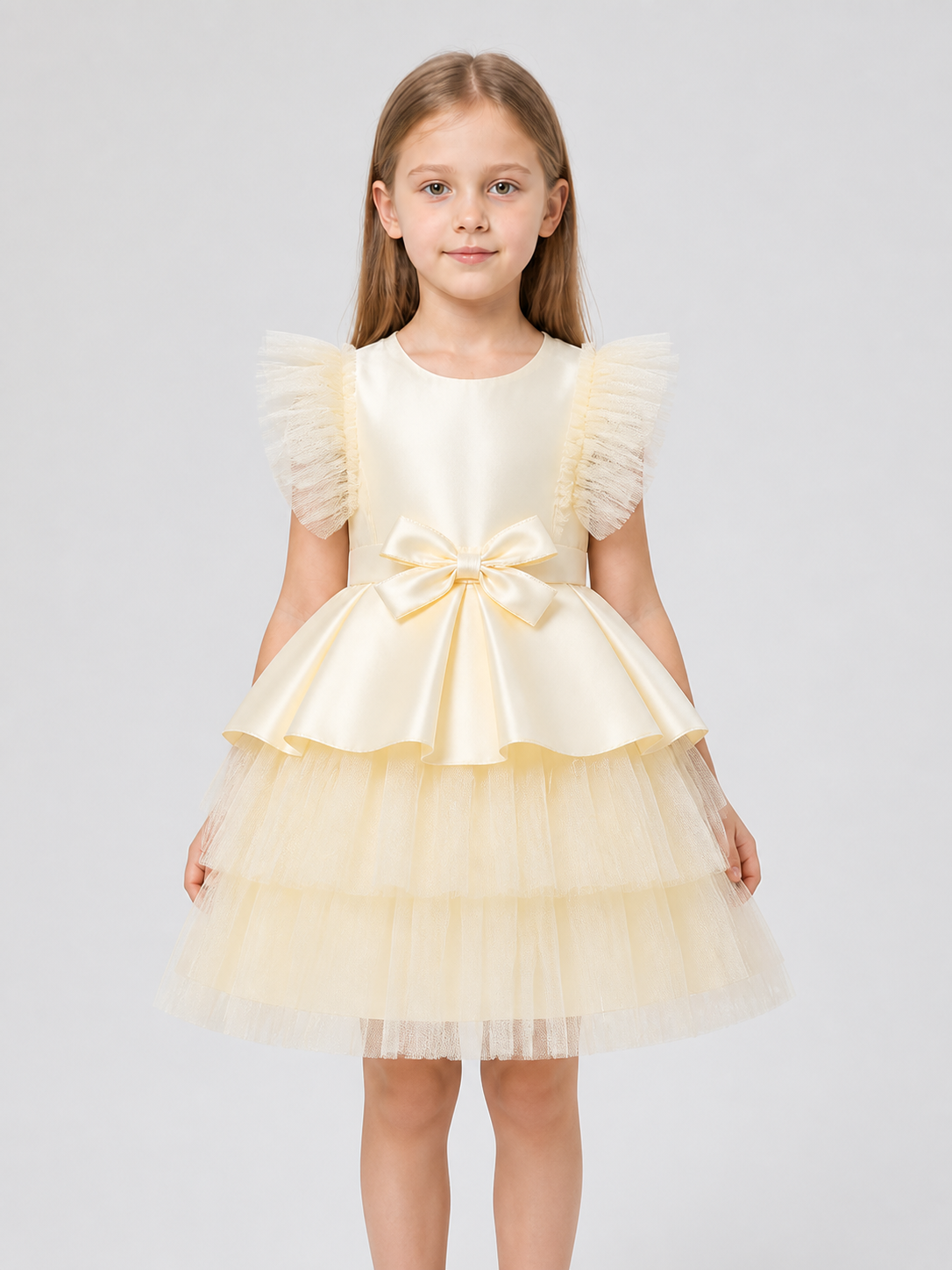 Children’s Princess Dress with a Full Skirt and Bow product detail 3