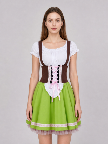 Folk-style dress for stage performances and events