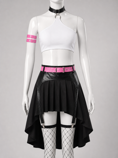 Nami Cosplay Costume from One Piece: Red, Set