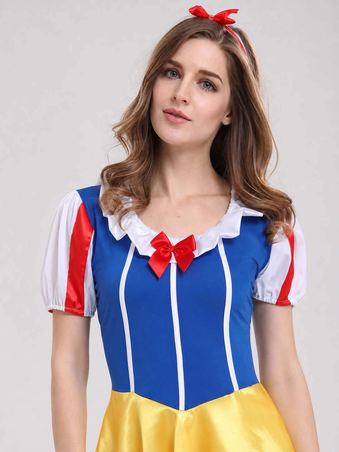 Princess Carnival Dress with Bow and Full Skirt