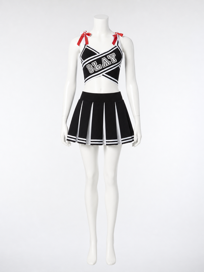 Cheerleading-Style Performance Costume: Top and Skirt