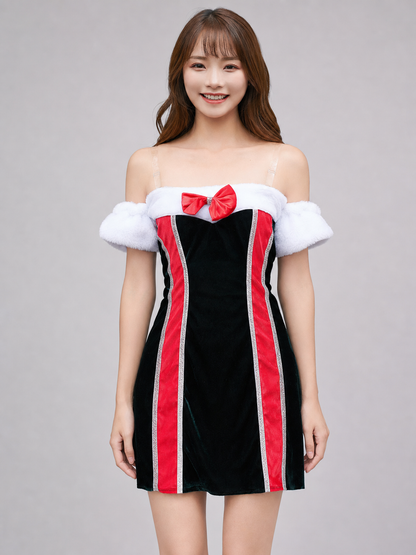New Year's Stage Costume with Bow and Trim Costume Accessories detail 3