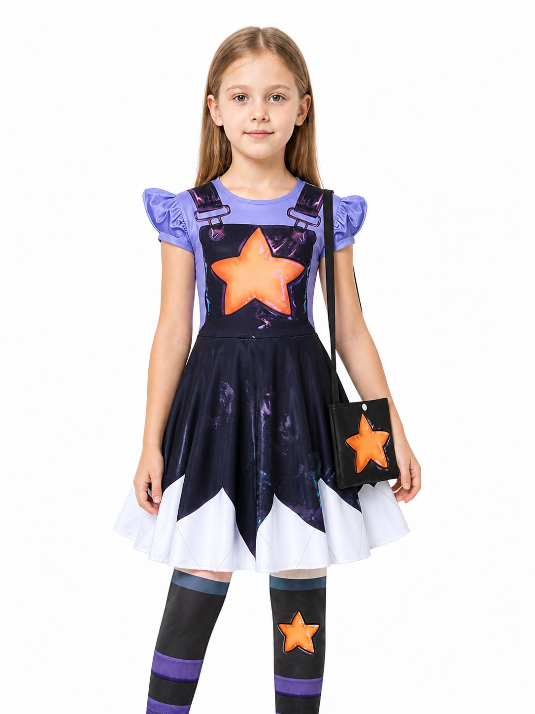 Poppy Playtime Princess Lily Dress Set with Star Costume Dresses detail 3