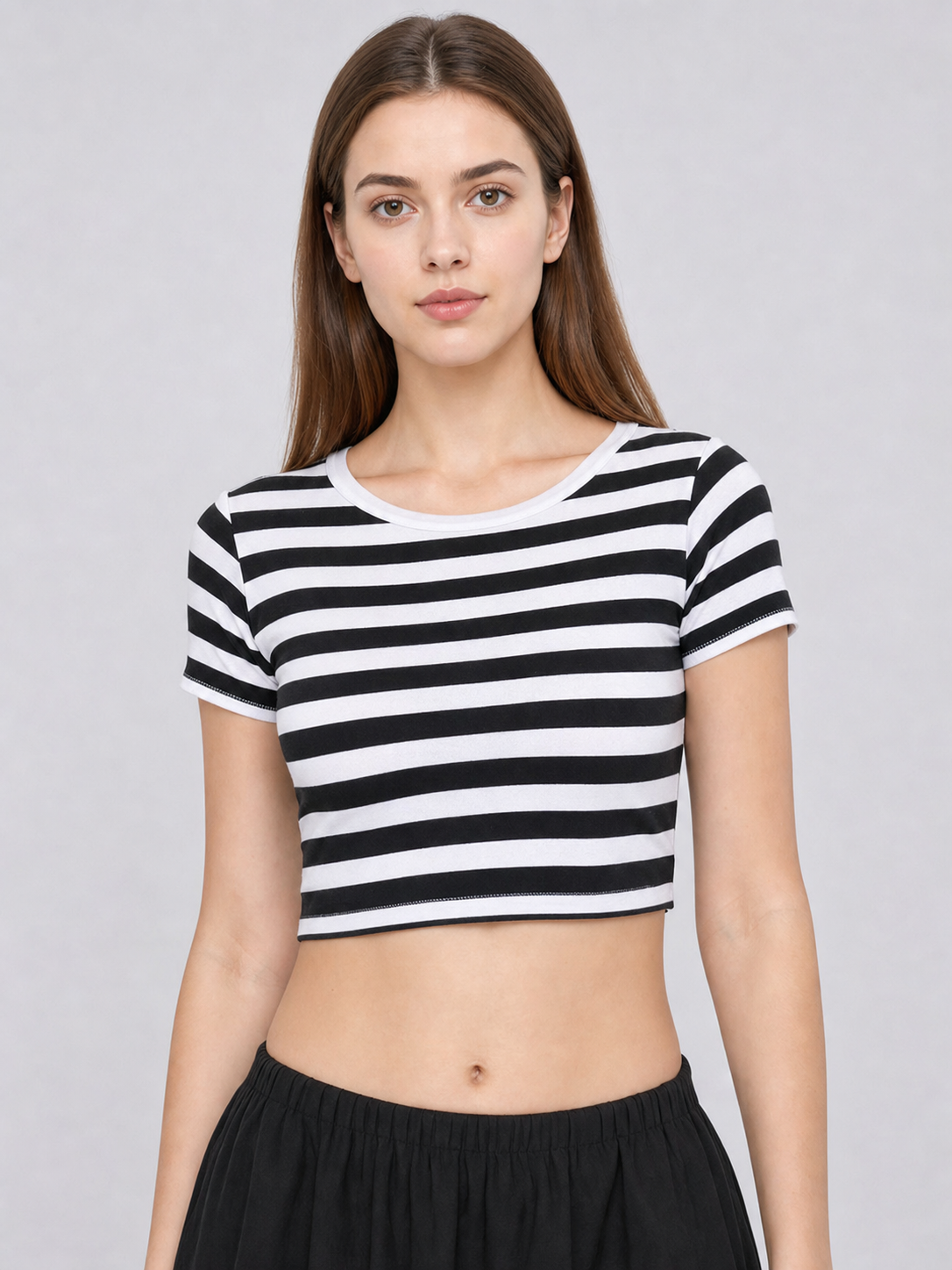 Striped Cosplay Costume with Skirt and Top Costumes detail