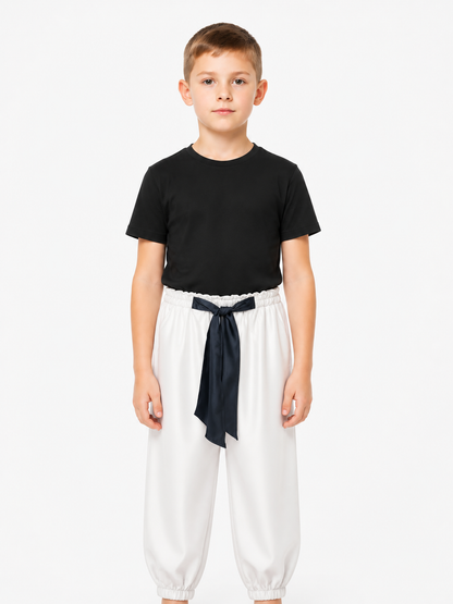Cosplay Costume with a Black T-Shirt and White Pants Costumes detail 3