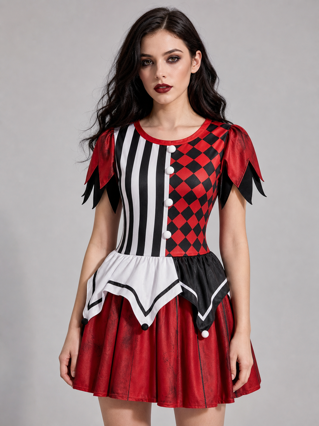 Halloween and Cosplay Harlequin Clown Costume