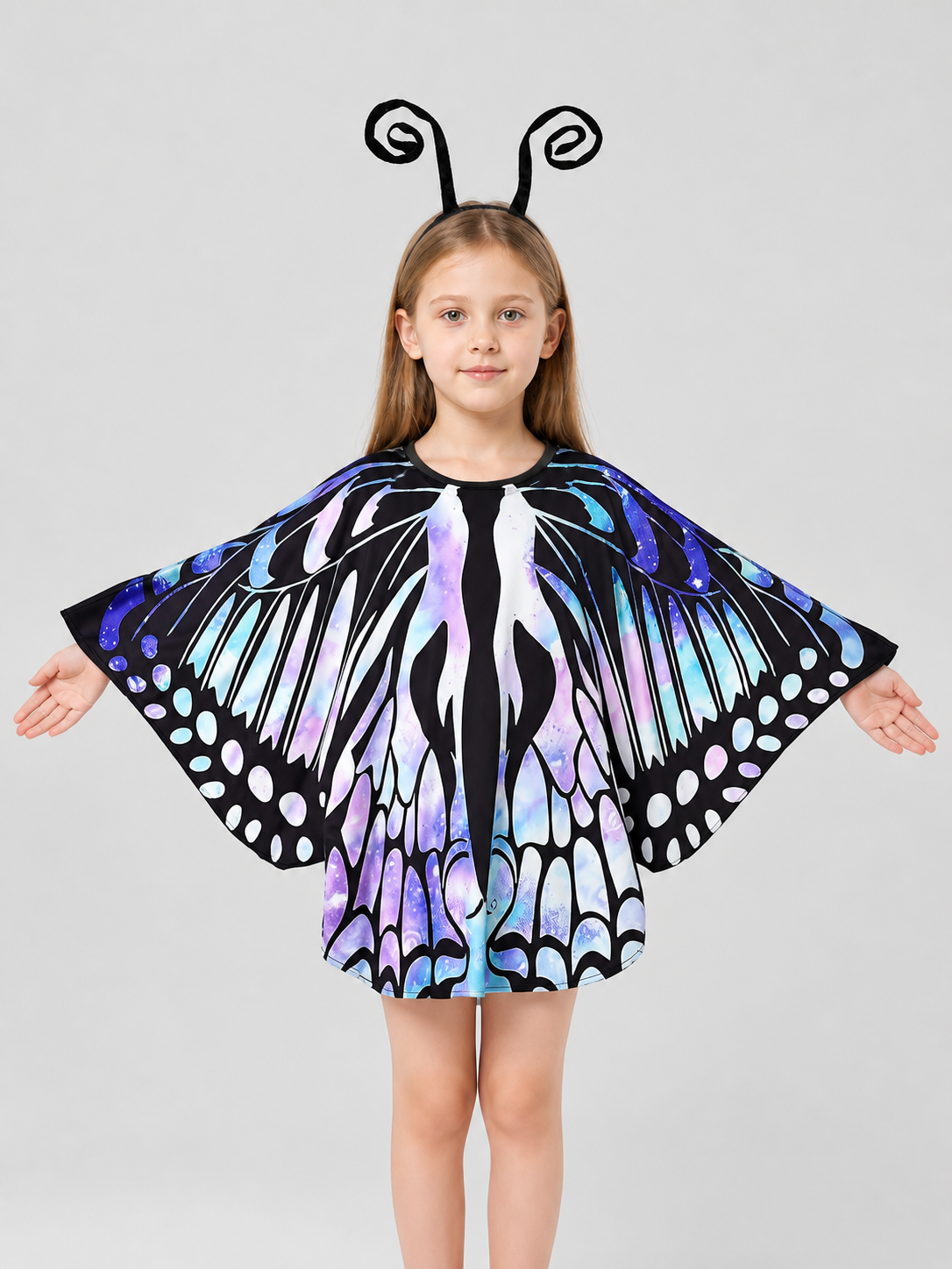 Children's Butterfly Cape for Carnival, Gradient Costume Capes detail 3