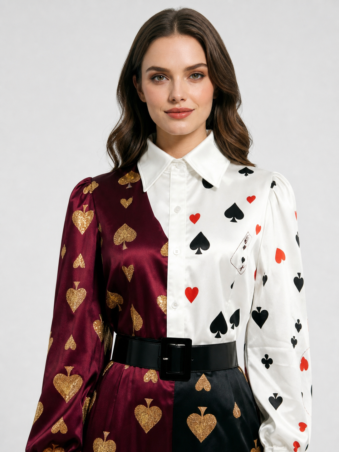 Cosplay Jumpsuit with Playing Card Suits