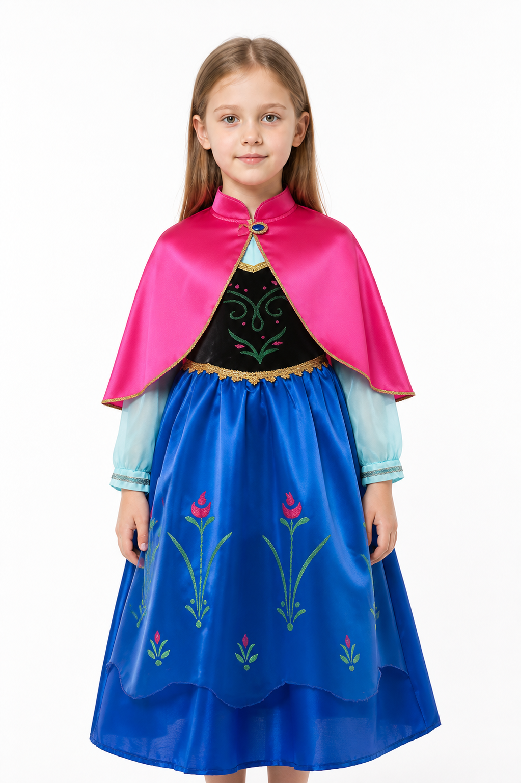 Princess Dress with Full Skirt and Cape for Carnival Costume Dresses detail 3