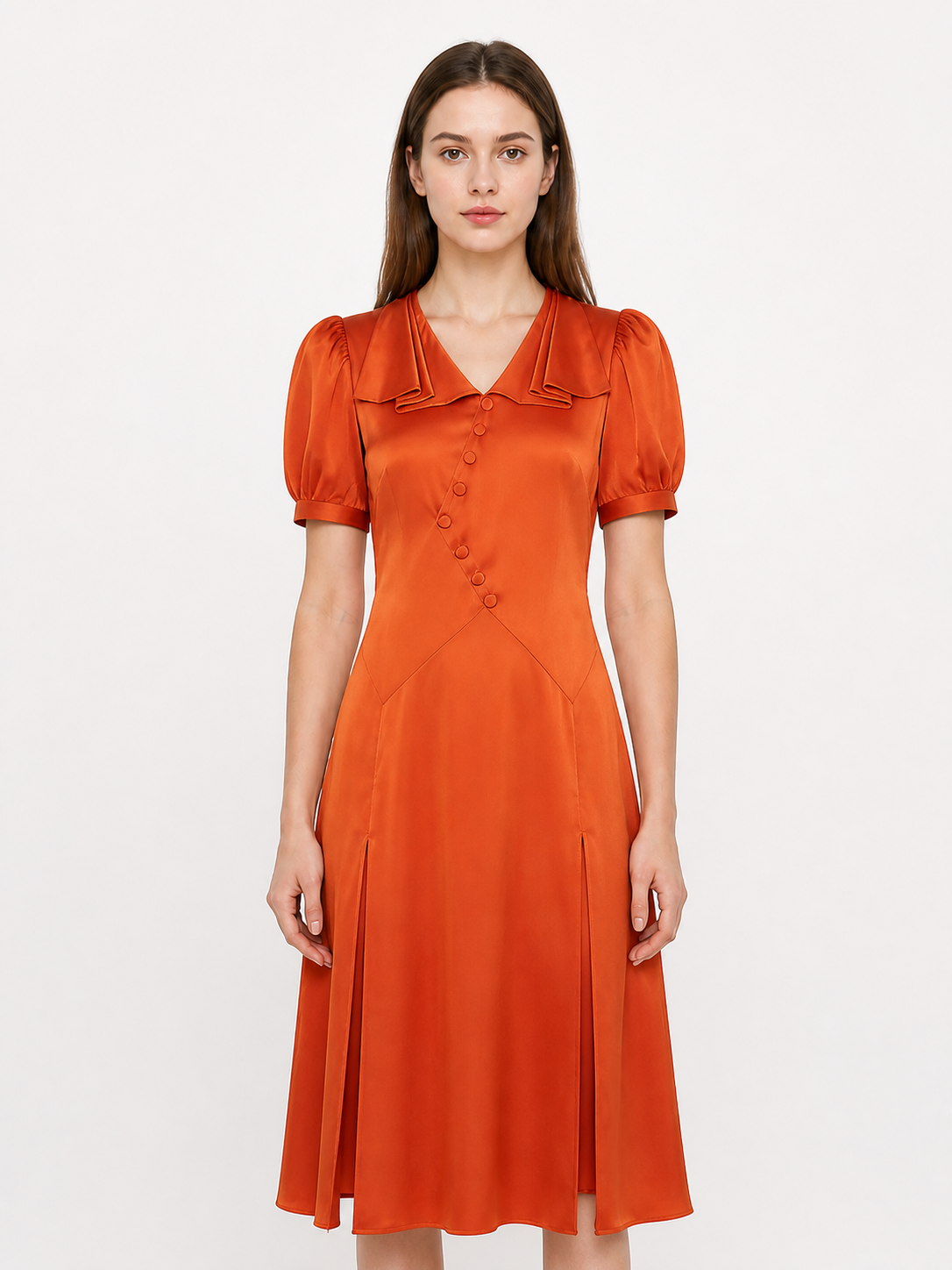 Halloween Cosplay Dress with Fold-Over Collar Costume Dresses detail 3