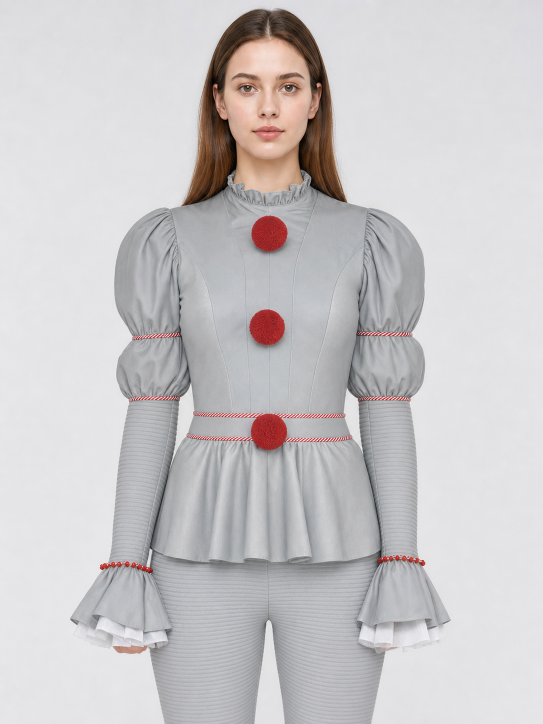 Carnival Circus Clown Costume with Ruffles Costumes detail 2