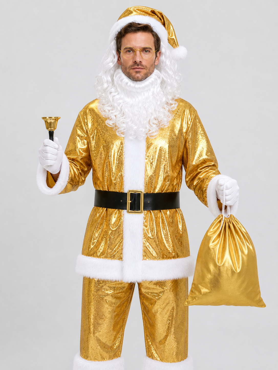 Gold Ded Moroz Costume, 10-Piece Set Costumes detail 3