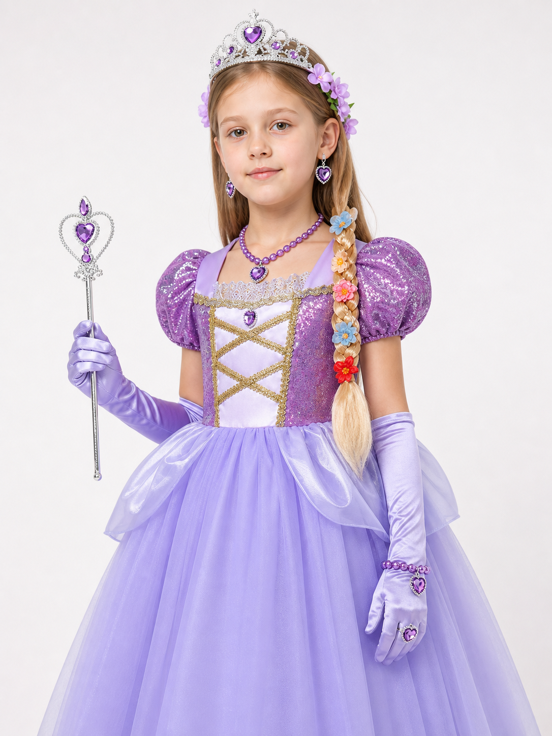 Lilac Princess Costume for Halloween Costumes detail 2