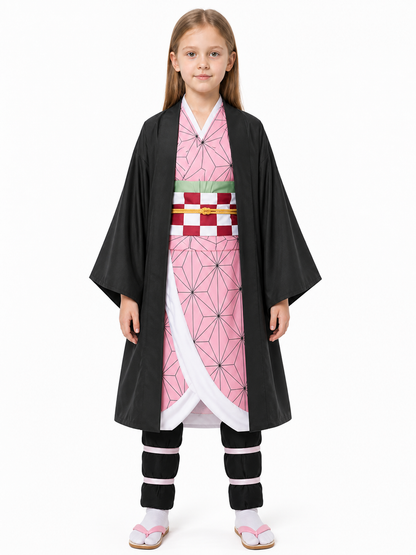 Nezuko Costume from the Anime Demon Slayer: Kimetsu no Yaiba, Black Costumes detail 3