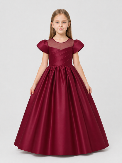 Long Princess Dress with a Full Skirt and Puff Sleeves Costume Dresses detail 3