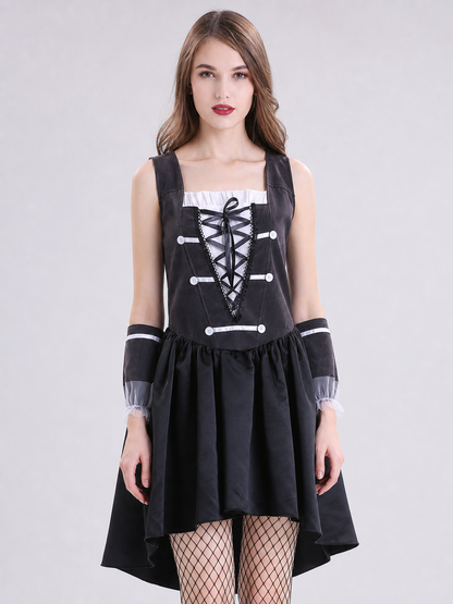 Pirate Cosplay Dress with Corset Lacing