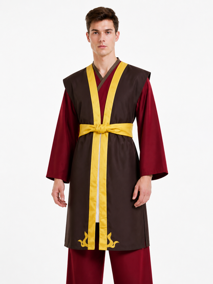 Zuko Cosplay Costume: Robe and Pants with Decorative Details Costumes detail 2