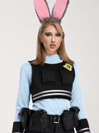 Police Costume with Ears and Vest