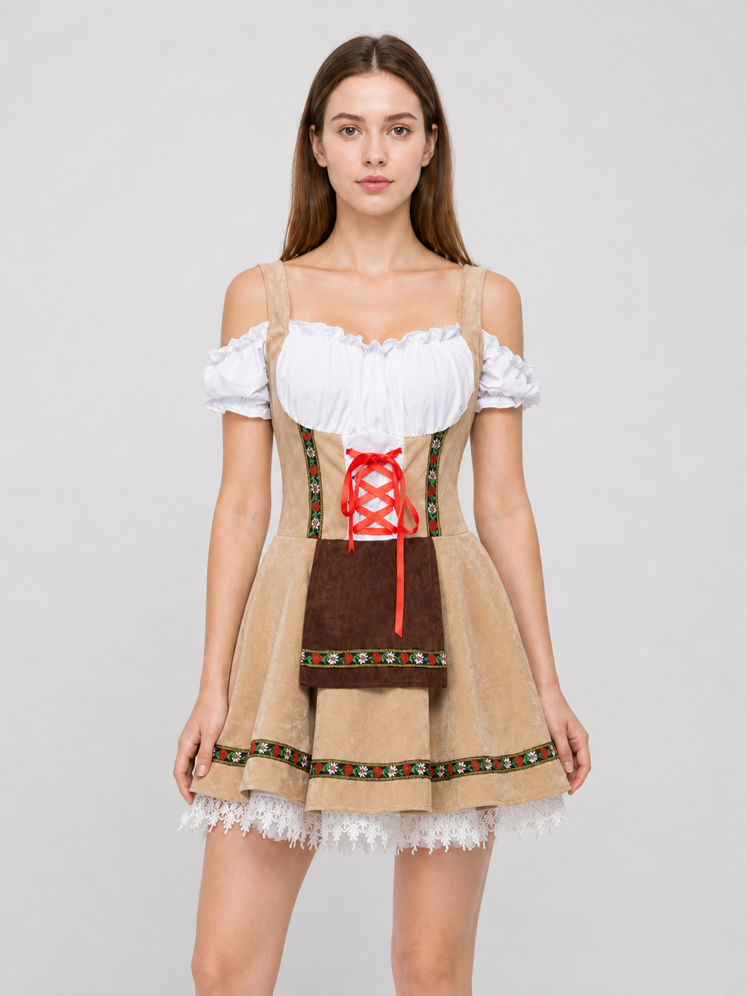 Bavarian Historical Costume for Cosplay with Apron Costumes detail 3