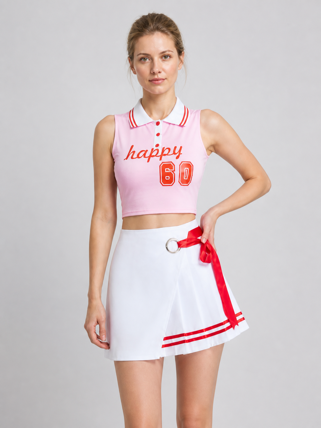 Performance Costume, Top and Skirt, Cheerleading Style Costumes detail 3