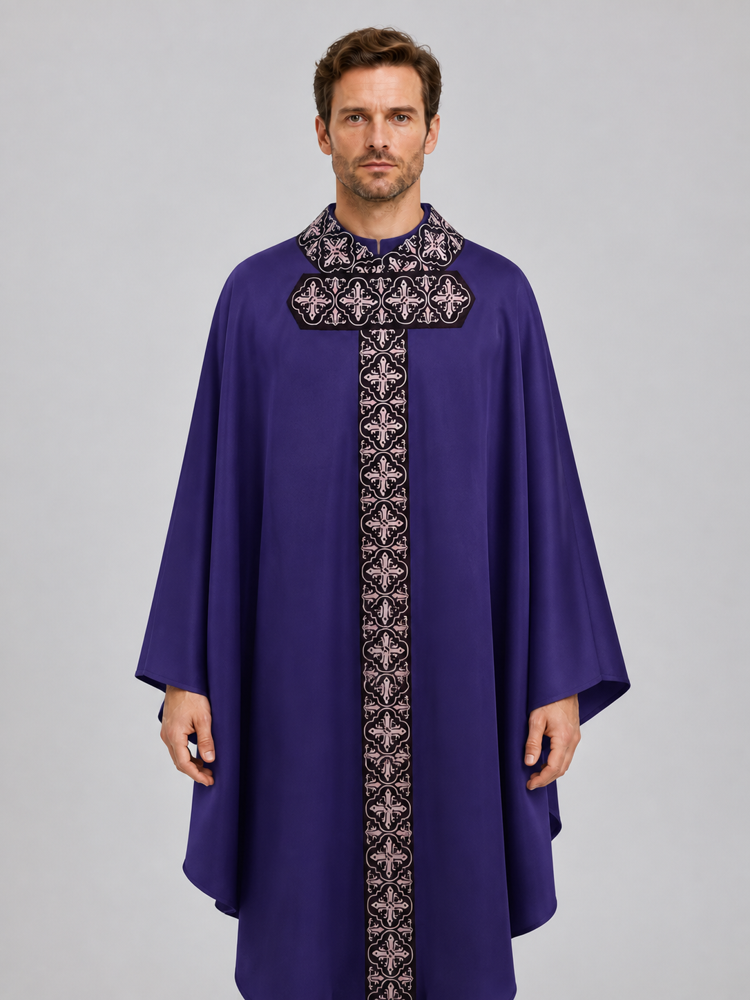 Medieval Priest Mantle for Halloween Cosplay Costumes detail 3