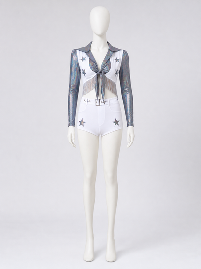 Stage Costume with Long Sleeves and Shorts