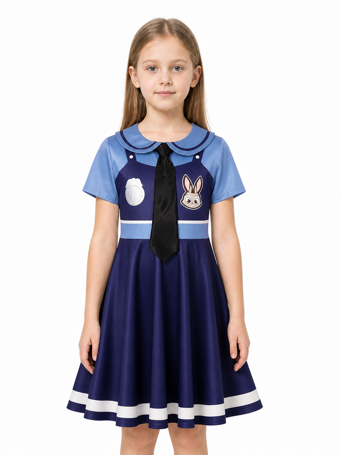 Judy Rabbit Costume from Zootopia, Collared Dress Costume Dresses detail 2
