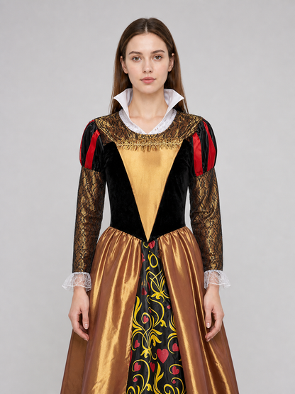 Fantasy-Style Queen of Hearts Cosplay Dress