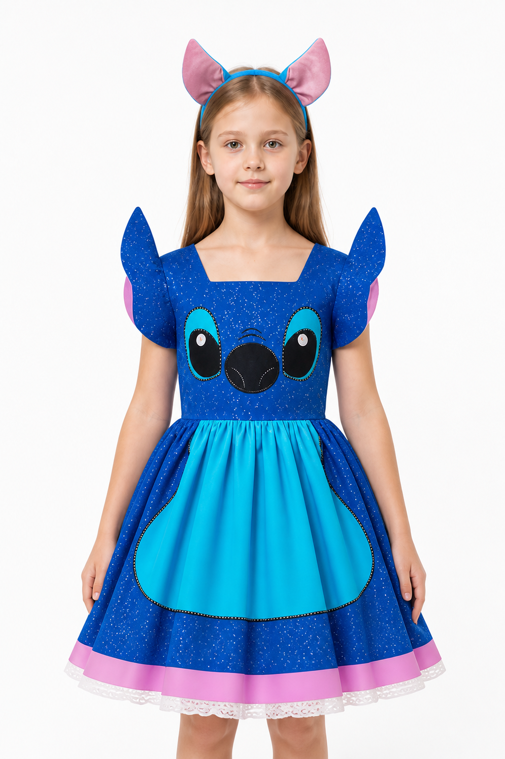 Stitch Halloween Carnival Dress with Headband Costume Dresses detail 3