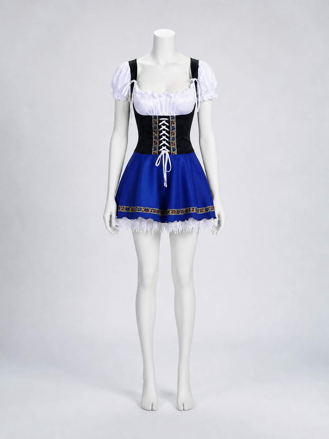 Historical Ethnic Costume with Corset and Skirt