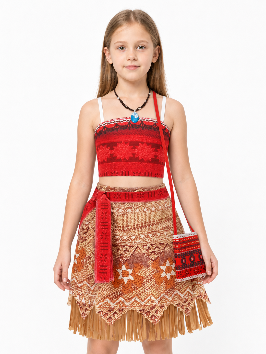 Moana Halloween Costume with Top and Skirt Costumes detail 3