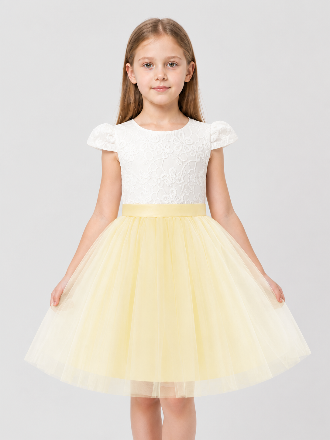 Children's Tulle Princess Dress with Full Skirt Costume Dresses detail 3