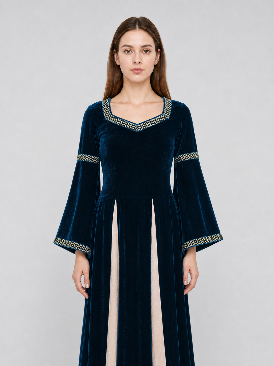 Medieval-style costume dress with headband