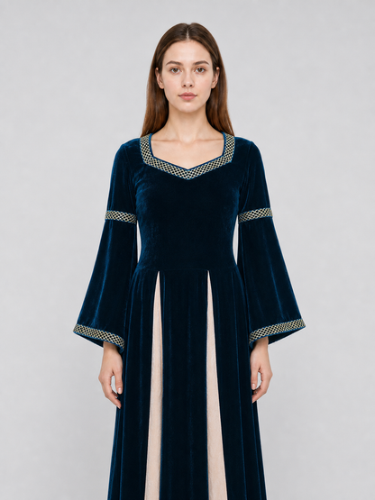 Medieval-style costume dress with headband
