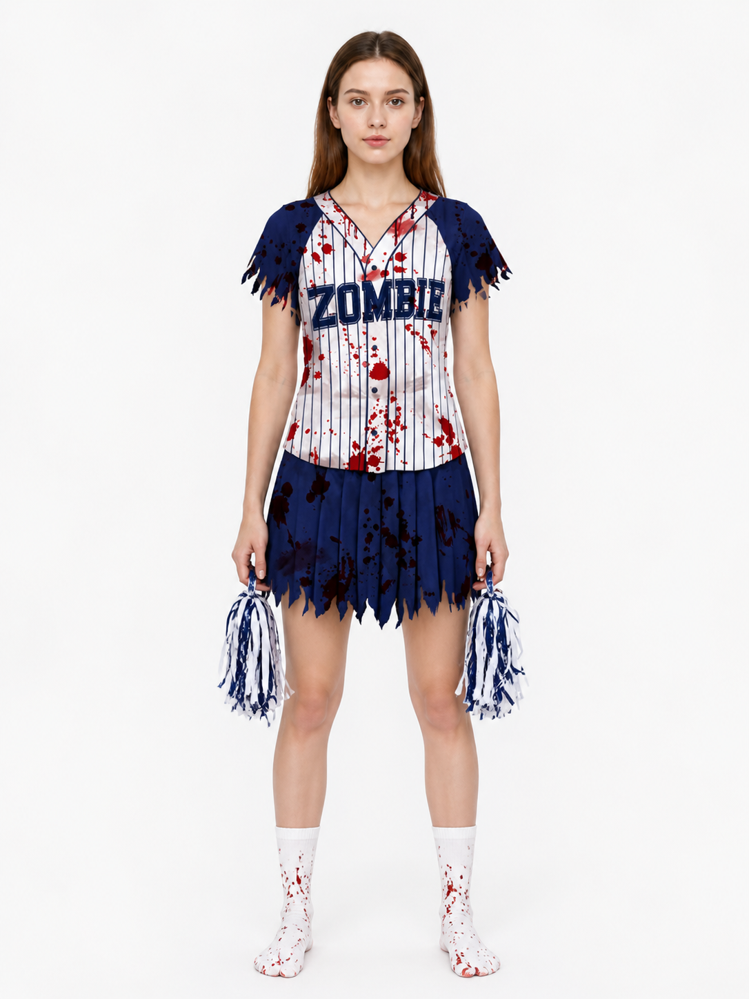 Zombie Costume for the Stage: T-Shirt and Ripped Shorts Costumes detail 3