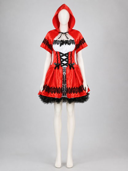 Little Red Riding Hood Hooded Costume Dress Costume Dresses detail