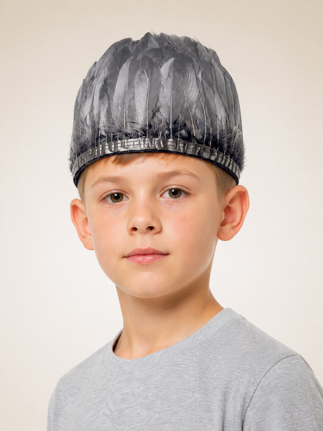 Carnival Feather Headwear, Gray Costumes detail 2
