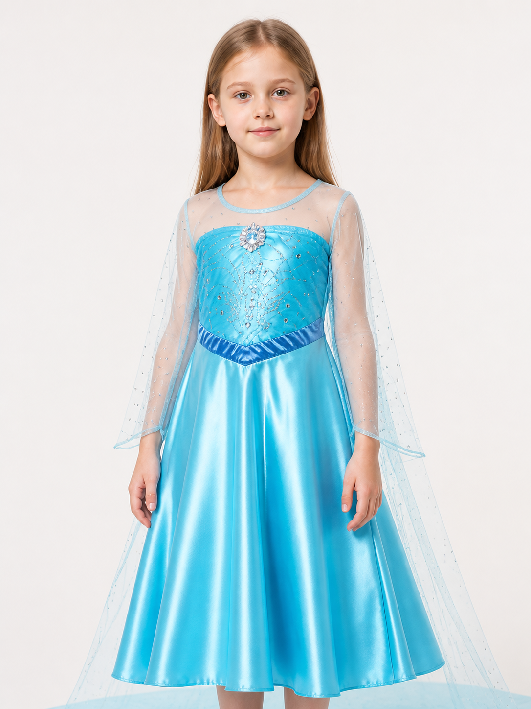 Princess Costume for Halloween and Cosplay upper body view