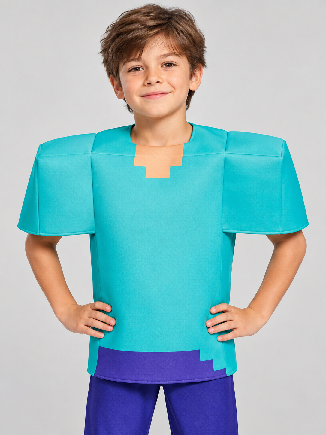 Minecraft-Style Steve Costume