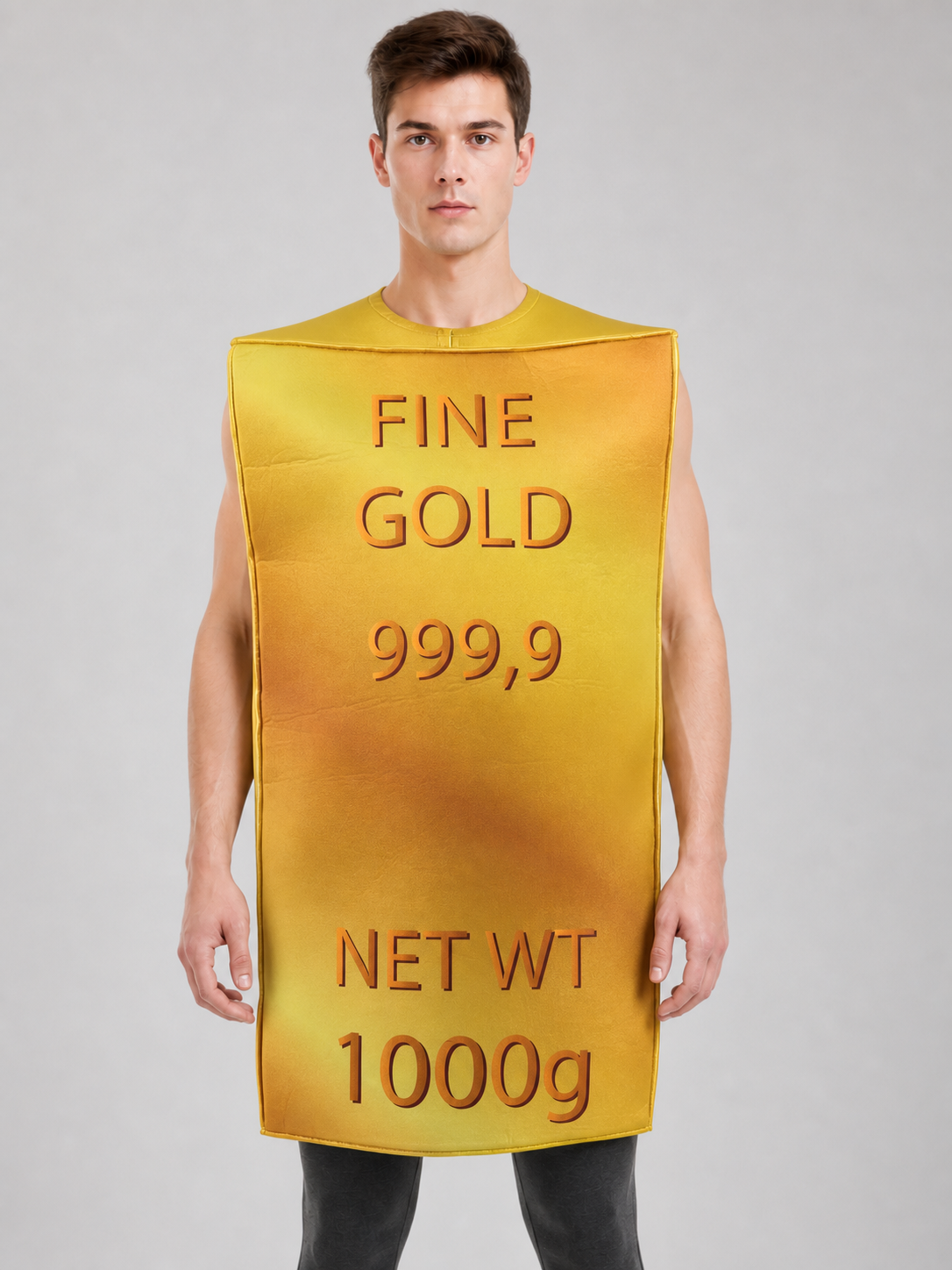 Gold Bar Costume Tunic for Parties