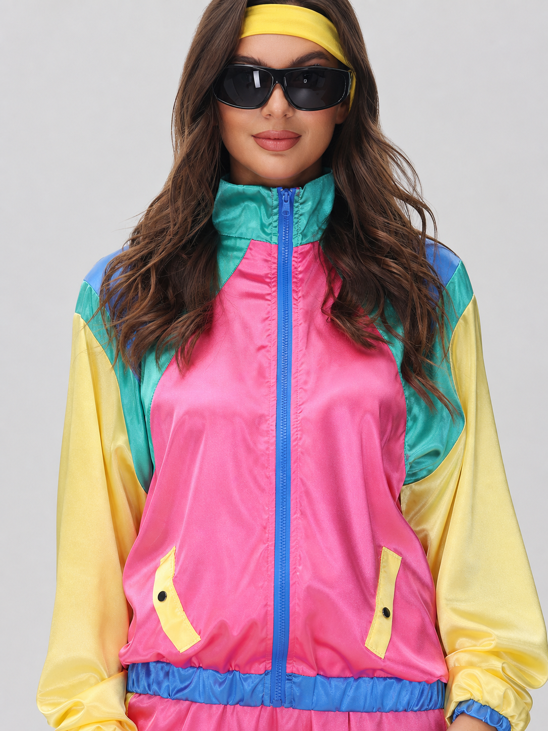 Retro Sports-Style Two-Piece Stage Costume