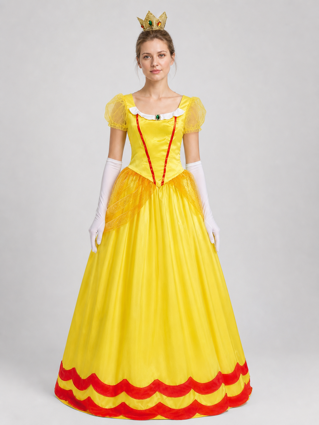 Carnival Costume: Dress, Crown, and Gloves Costume Dresses detail 3