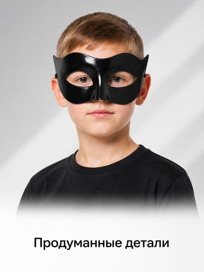 Black Cat Carnival Mask for Halloween and Cosplay Costume Masks detail 2