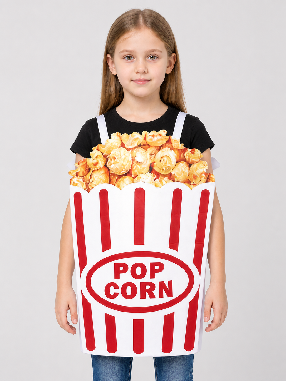 Red-and-White Striped Popcorn Carnival Costume Costumes detail 3