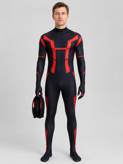 Tron 3 Cosplay Costume: Black and Red Jumpsuit Costumes detail 3