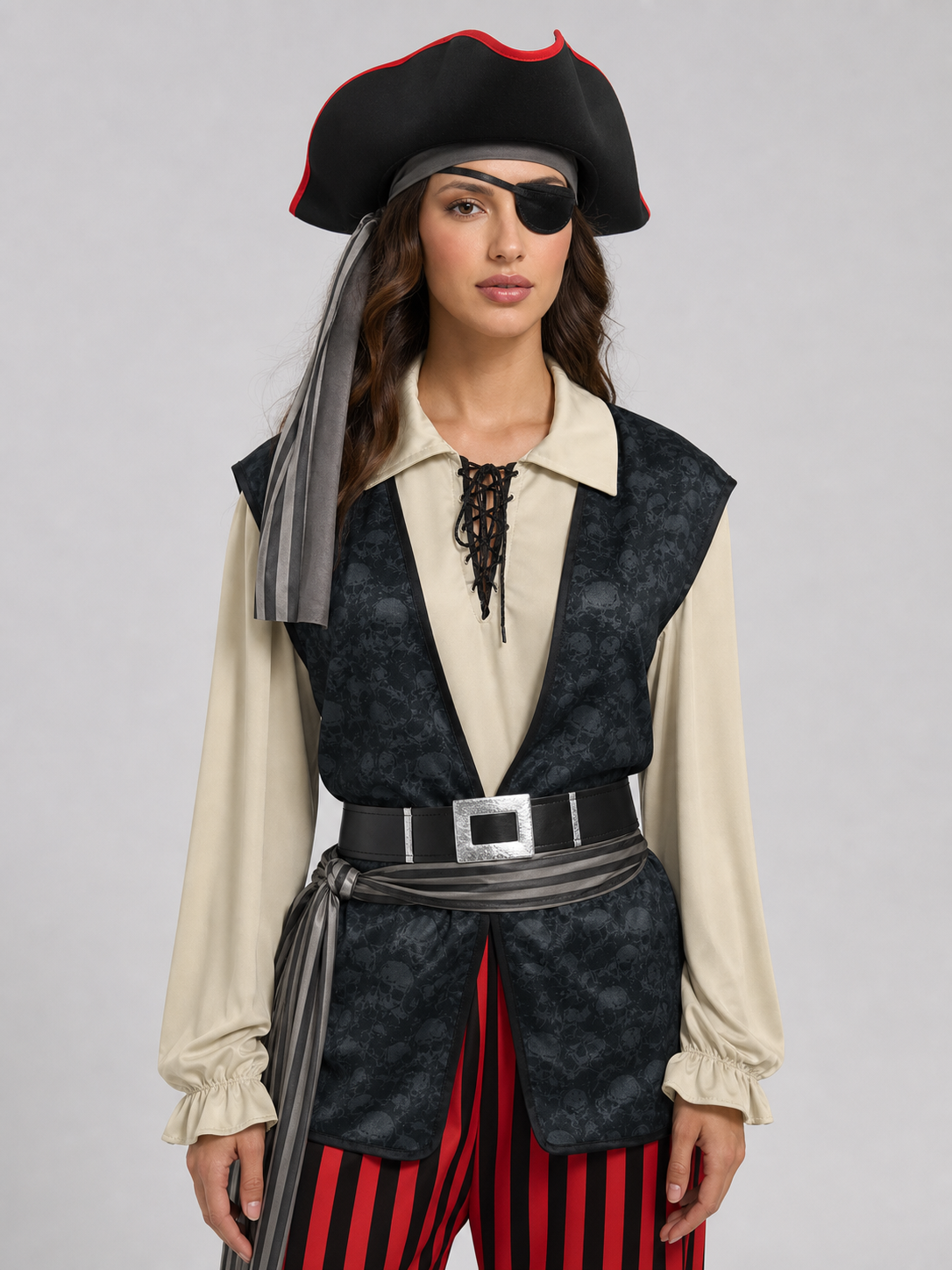 Pirate Costume with Vest and Accessories