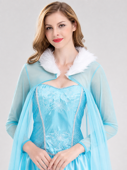 Cosplay Costume: Dress with Sheer Cape