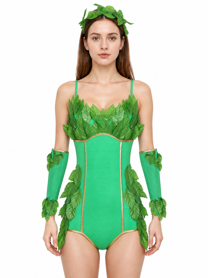 Carnival Costume: Bodysuit, Headband, and Arm Warmers Costume Headwear detail 2