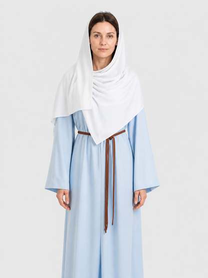 Arabian Halloween Costume, Blue Dress with Belt Costume Dresses detail 3