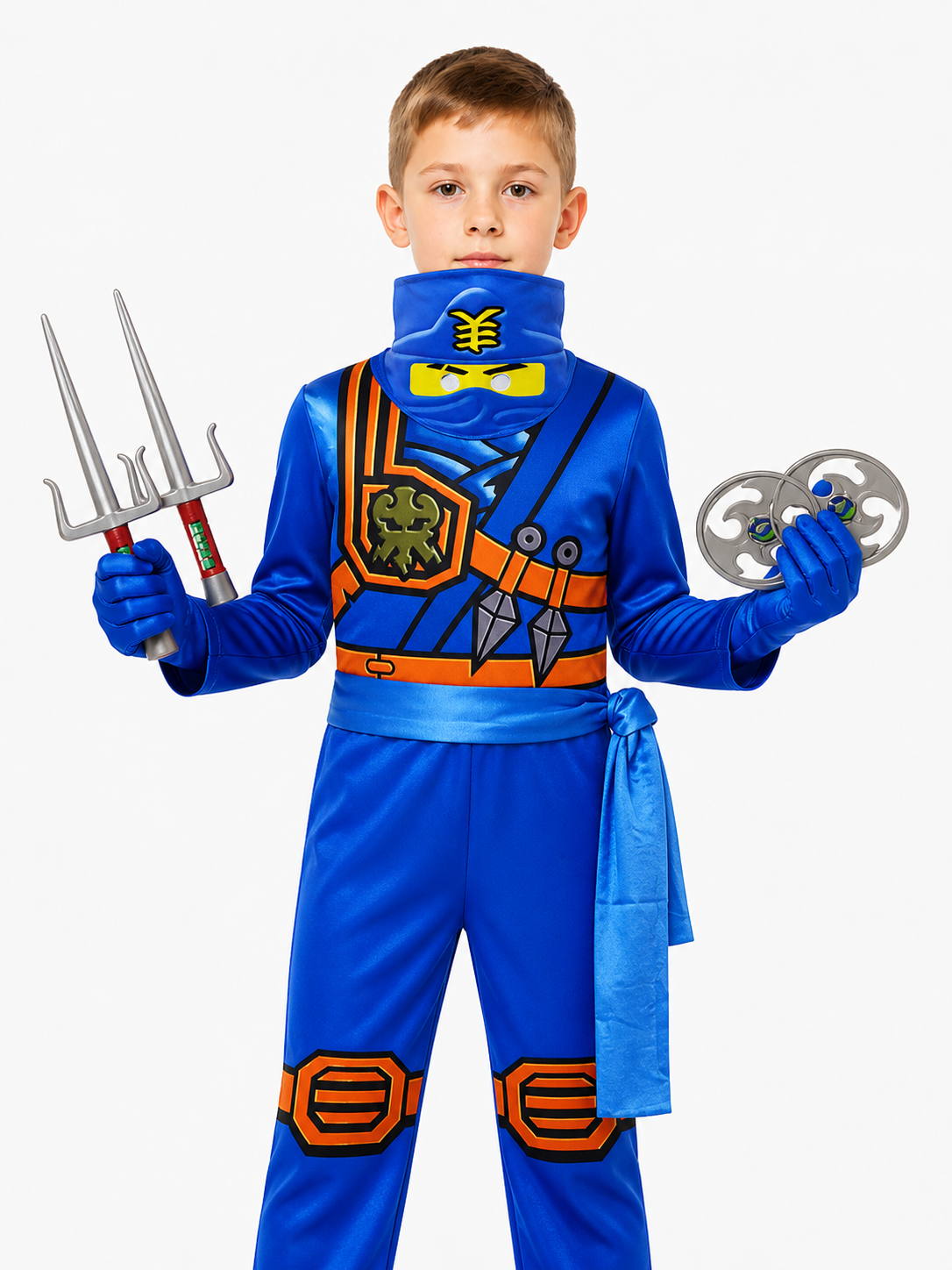 Kids' Ninja Costume with Mask and Gloves Costume Masks detail 3